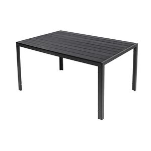 LINDER EXCLUSIV Gartentisch Comfort 150 x 90 cm mit Nonwood Platte Gestell Aluminium