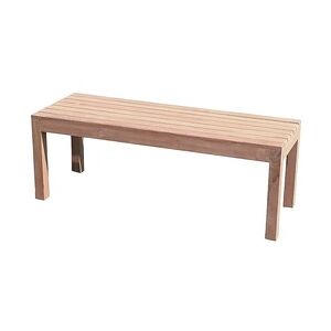 LINDER EXCLUSIV Gartenbank ohne Lehne 3-Sitzer 150 cm in Premium Teak