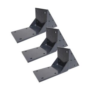 Mendler 3er-Set Dachsparrenadapter für Kassetten-Markise T124, Dachsparren Halterung Adapter ~ anthrazit