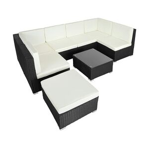 tectake Rattan Lounge Venedig für 6 bis 7 Personen widerstandsfähig