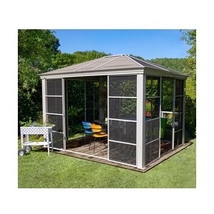 Sojag Aluminium Pavillon Striano 1214   Champagner   427x362x296 cm