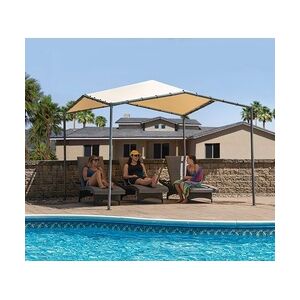 ShelterLogic Stahl Pavillon Canopy Pacifica 1010   Beige   317x317x271 cm