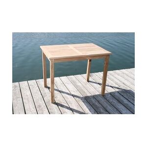 LINDER EXCLUSIV Tisch Gartentisch rechteckig 90 x 70 cm in premium Teakholz