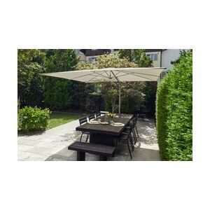 Suncomfort Sonnenschirm Sunflex 300 x 300 cm 8-tlg. off-grey