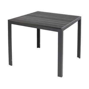 LINDER EXCLUSIV Gartentisch Comfort 80 x 80 cm mit Nonwood Platte Gestell Aluminium