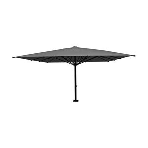 Mendler Gastronomie-Luxus-Sonnenschirm HWC-D20, XXL-Schirm Marktschirm, 5x5m (Ø7,2m) Polyester/Alu 75kg ~ anthrazit