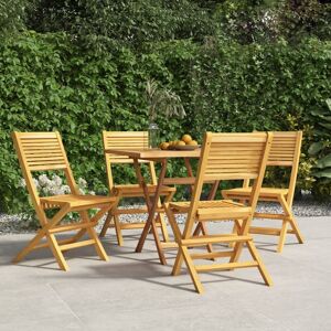 4 Stk. Gartenstühle Klappbar Garten Balkon Terrasse Outdoor Sessel Klappstühle 47x62x90 cm Massivholz Teak BZRBD494545 MaisonChic