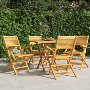 4 Stk. Gartenstühle Klappbar Garten Balkon Terrasse Outdoor Sessel Klappstühle 55x62x90 cm Massivholz Teak BZRBD820221 Maisonchic