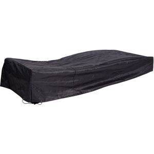 Abdeckhaube HHG-652, Abdeckplane Schutzplane Schutzhülle, Gartenmöbel Sonnenliege Outdoor Liege, 40x200x85cm, anthrazit - black