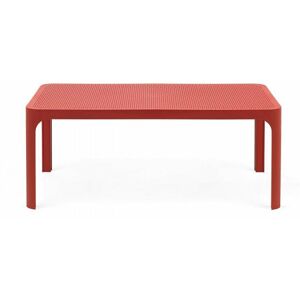 Nardi Couchtisch für Wohnzimmer Net 100 x 60 cm aus Fiberglas für Garten und Veranda -Korall