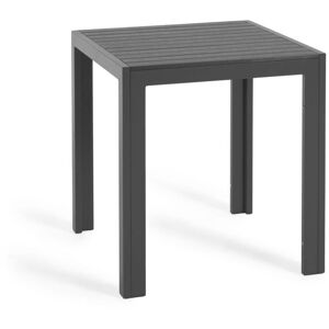 Sirley Gartentisch aus Aluminium schwarz 70 x 70 cm - Kave Home