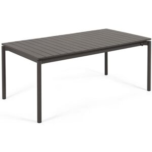 Kave Home Zaltana Outdoor-Tisch ausziehbar - grau - Breite: 180-240 cm - Tiefe: 100 cm - Höhe: 75 cm