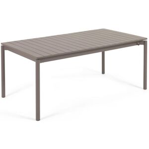 Kave Home Zaltana Outdoor-Tisch ausziehbar - braun - Breite: 180-240 cm - Tiefe: 100 cm - Höhe: 75 cm