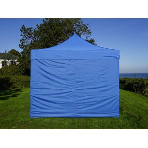 Dancover Faltzelt Faltpavillon Wasserdicht FleXtents PRO Steel 3x3m Blau, mit 4 Seitenwänden