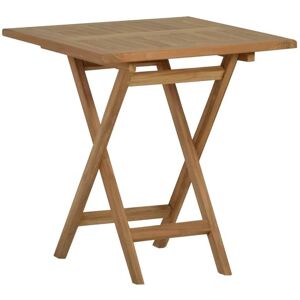 MiaMöbel Teak Esstisch/Klapptisch 70x70cm Massivholz Teak Modern