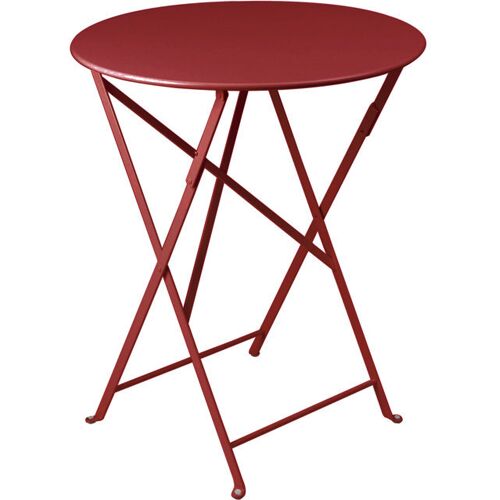 Fermob – Bistro Klapptisch Rund – rot – Ø 60 cm