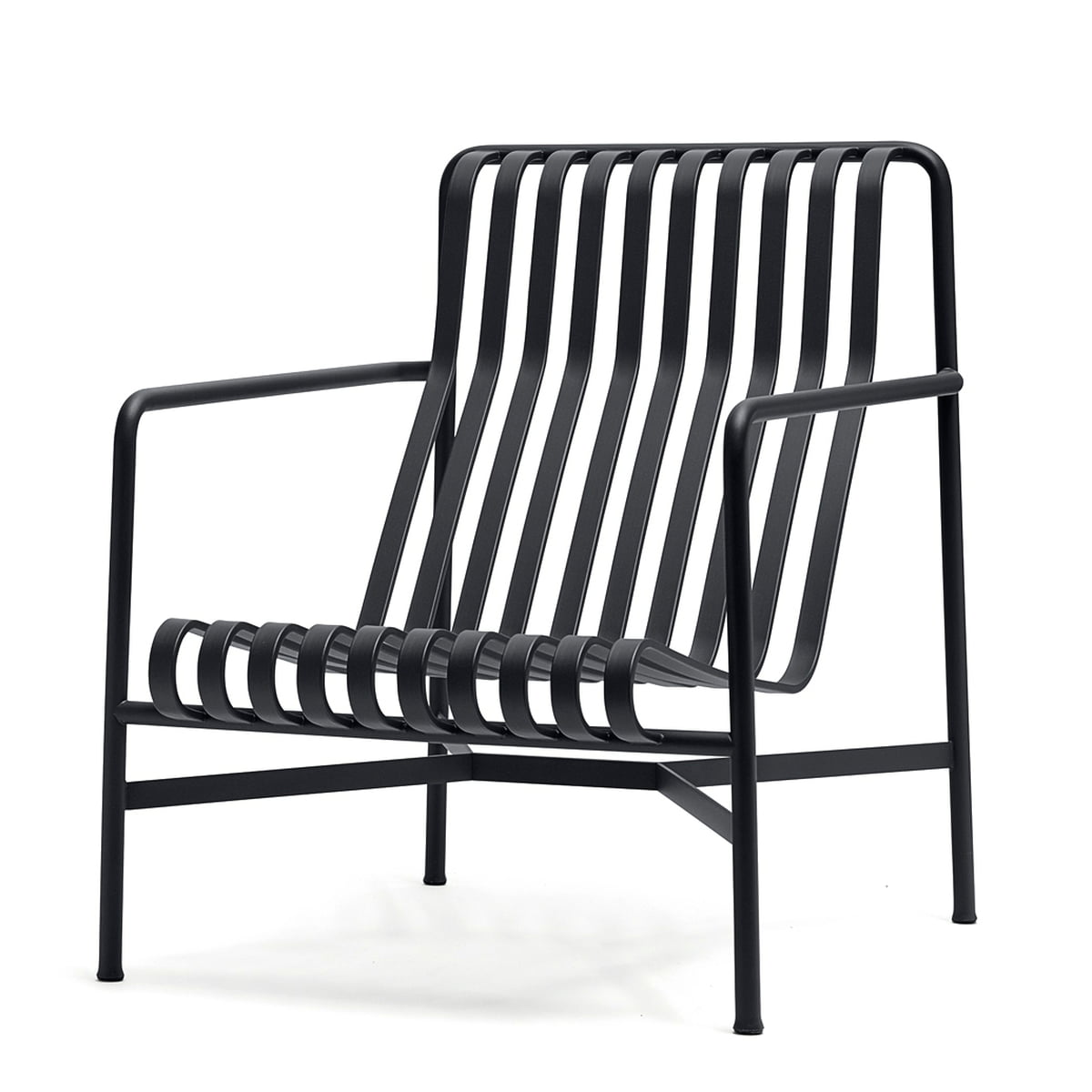 HAY - Palissade Lounge Chair High, anthrazit