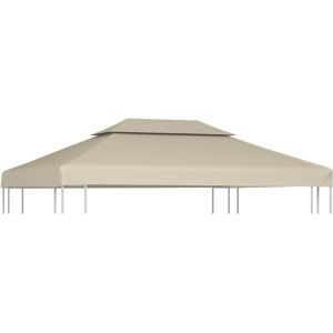 vidaXL Pavillontag 310 g/m² 3 x 4 m beige