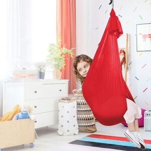 Shoppo Marte Kids Elastic Hammock Indoor Outdoor Swing, Size: 1.5x2.8m (Red)