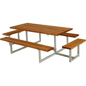 Plus Basic Bord-Bænkesæt M. Påbygning, Teak