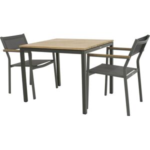 Mandalay Toscana Havebord L.82 Cm + 2 Elba, Olivengrøn