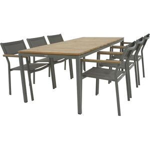 Mandalay Toscana Havebord L.197 Cm + 6 Elba, Olivengrøn