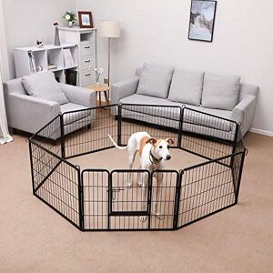 SONGMICS Xxl Heavy Duty Puppy Playpen  8 Paneler, 80 X 60 Cm