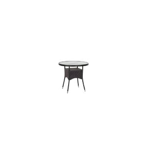 Domoletti Table From Wicker Tempered Glass Top