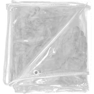 YIXI 1 x vandtæt gennemsigtig presenning, vandtæt gennemsigtig presenning med tyller, (2x3m)