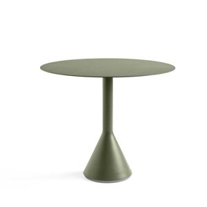 HAY Palissade Cone Table Ø: 90 cm - Olive FORUDBESTIL: START JULI 2024