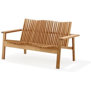 Cane-line Outdoor Amaze 2-pers. sofa, stabelbar - Teak