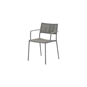 Cane-line Outdoor Less stol med armlæn - Light Grey