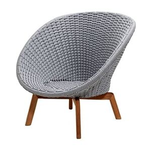 Cane-line Outdoor Peacock Loungestol - Teak / Light Grey