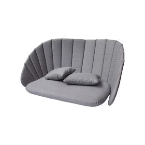 Cane-line Outdoor Peacock 2pers. Sofa, hyndesæt - Grey