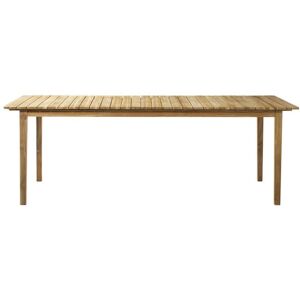 FDB Møbler M2 Sammen Havebord 90x220 cm - Massiv Teak/Natur