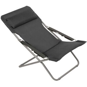 Lafuma Deckchair Transabed SH: 34 cm BeComfort - Dark Grey