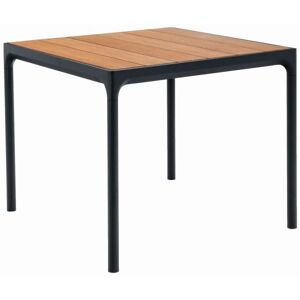 HOUE Four Dining Table 90x90 cm - Alu / Black