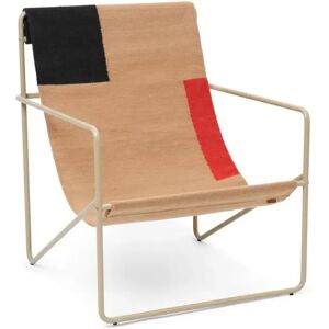 Ferm Living Desert Lounge Chair SH: 20 cm - Cashmere/Block