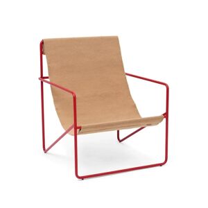 Ferm Living Desert Lounge Chair SH: 20 cm - Red/Sand
