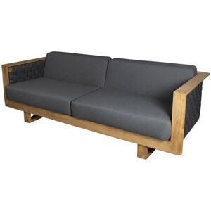 Cane-line Outdoor Angle 3 Pers. Havesofa m. Hynder L: 220 cm - Teak/Grey