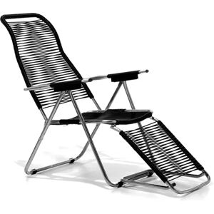 FIAM Spaghetti Outdoor Relax Armchair SH: 38 cm - Black