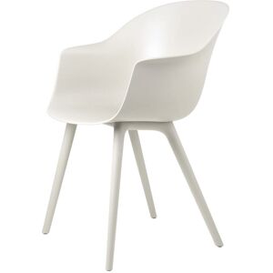 Gubi Bat Outdoor Dining Chair SH: 45 cm - Alabaster White