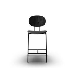 Sibast Furniture Piet Hein Bar Chair SH: 65 cm Black - Black Oak/Dunes Anthrazite