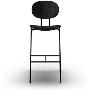 Sibast Furniture Piet Hein Bar Chair SH: 75 cm Black - Black Oak