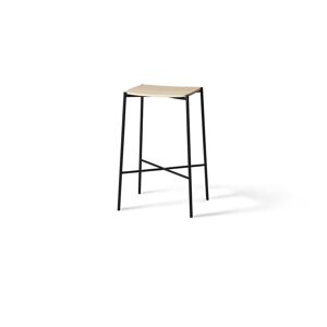 HANDVÄRK FURNITURE Paragon Bar Stool SH: 45,8 cm - Black/Natural Oak