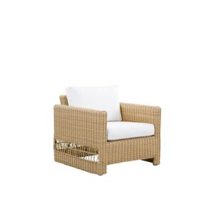 Sika Design Sika-Design Georgia Garden Carrie Lounge Chair SH: 44 cm - ALU Natur/CY101 White