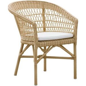 Sika Design Sika-Design Georgia Garden Emma Chair SH: 45 cm - ALU Natur/CY101 White