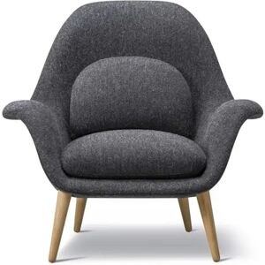 Fredericia 1770 Swoon Loungestol SH: 40 cm - Hallingdal 180/Olieret Eg