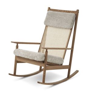 Warm Nordic Swing Rocking Chair H: 103 cm - Teak/Moonlight