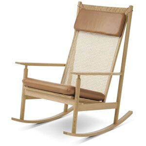 Warm Nordic Swing Rocking Chair H: 103 cm - Oak/Camel